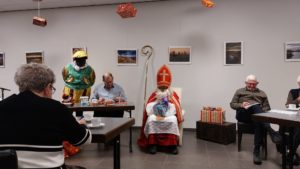 de sint op bezoek